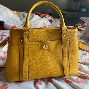 Beautiful big yellow handbag